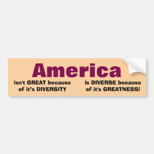 Autocollant De Voiture L'Amérique est grande