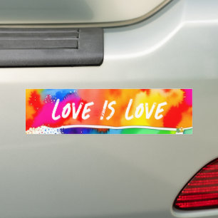 Autocollant De Voiture L'amour arc-en-ciel gay pride est amour
