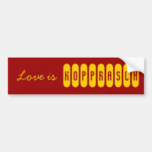 Autocollant De Voiture L'amour est Kopprasch