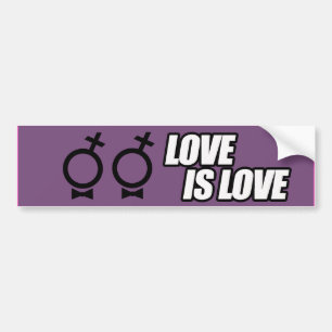 Autocollant De Voiture L'AMOUR LESBIEN EST L'AMOUR --.png