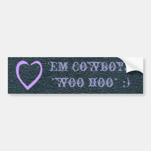 Autocollant De Voiture L'amusement occidental les aiment des cowboys !