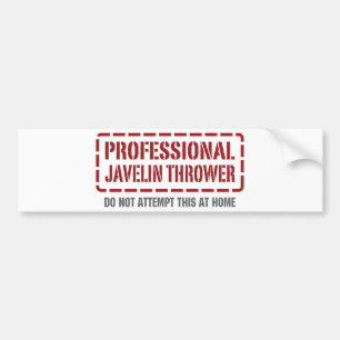 Autocollant De Voiture Lanceur de javelot professionnel