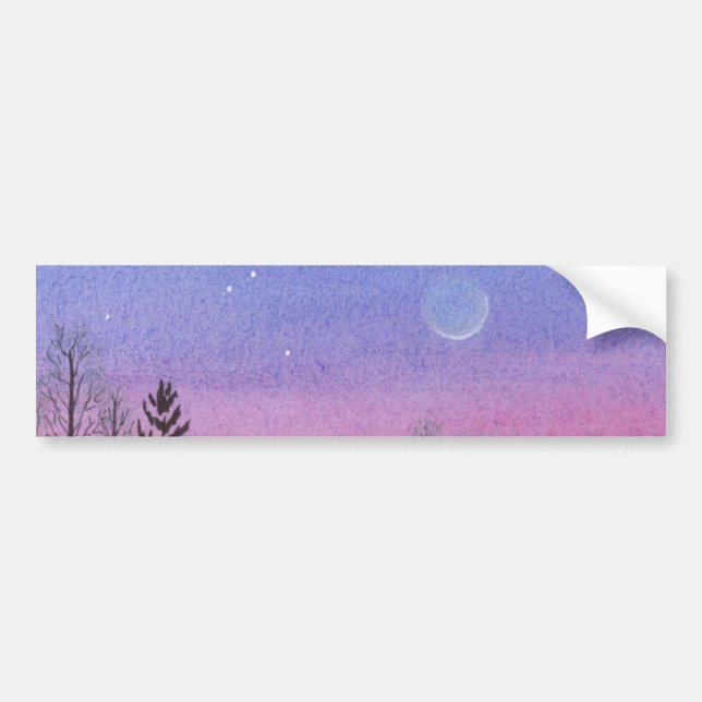 Autocollant De Voiture Lansing Moon & Stars (Devant)