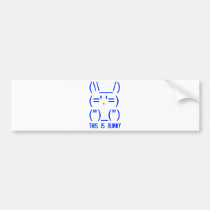 Autocollant De Voiture Lapin de domination du monde