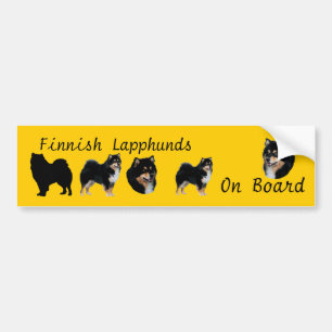Autocollant De Voiture Lapphunds finlandais à bord