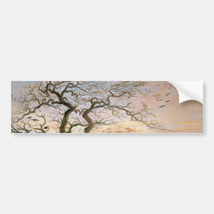 Autocollant De Voiture L'arbre des corbeaux (par Caspar David Friedrich)
