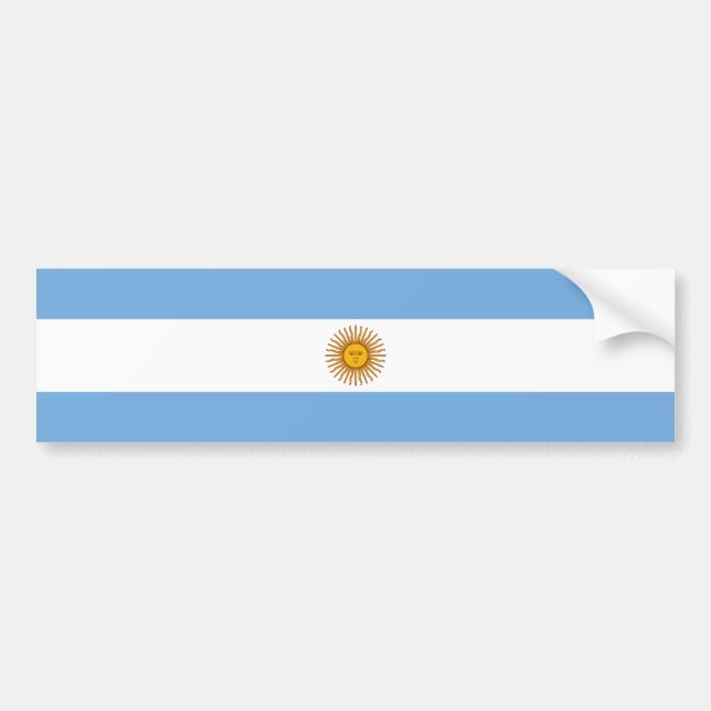 Autocollant De Voiture L'Argentine/drapeau argentin (Devant)