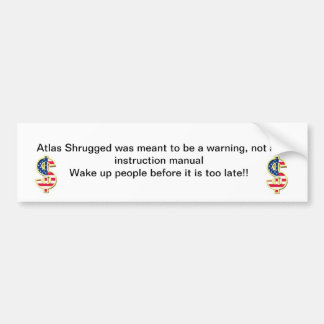 Autocollant De Voiture L'atlas Shrugged a été censé pour être un
