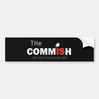 Autocollant De Voiture L'autocollant Commish avec nom personnalisé