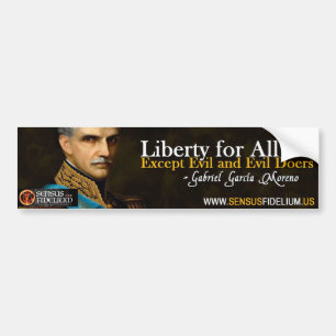 Autocollant De Voiture L'autocollant Liberty Bumper du président Garcia