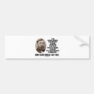 Autocollant De Voiture L'avance de Henry David Thoreau rêve avec