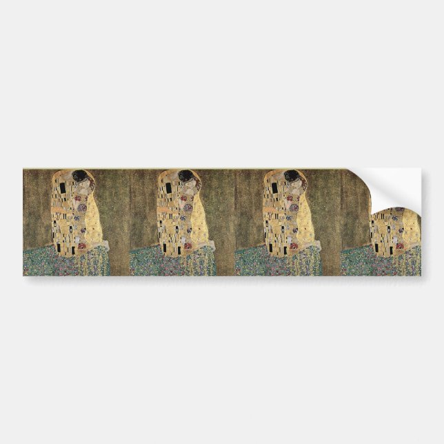 Autocollant De Voiture Le baiser de Gustav Klimt (vers 1908) (Devant)