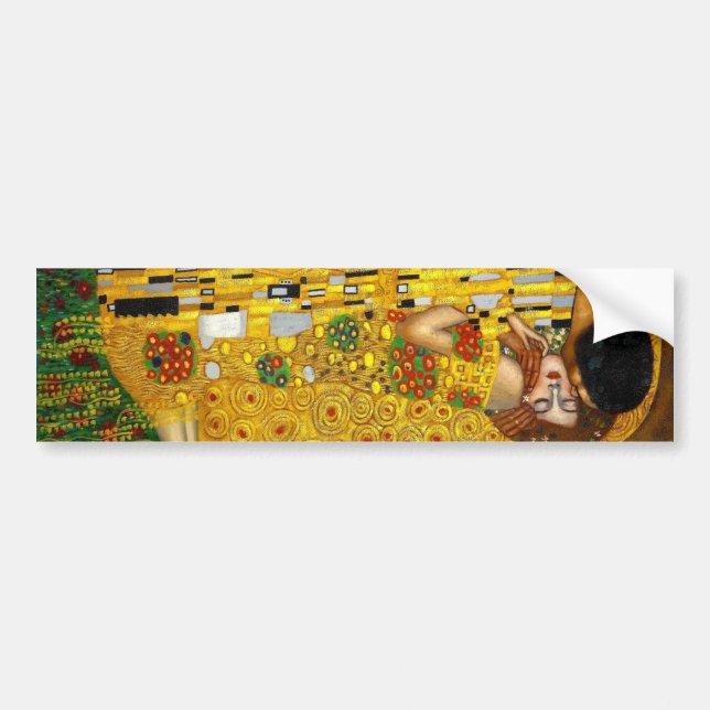 Autocollant De Voiture Le baiser par Gustav Klimt (Devant)