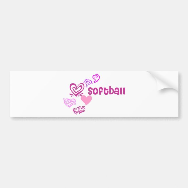 Autocollant De Voiture Le base-ball d'amour (Devant)