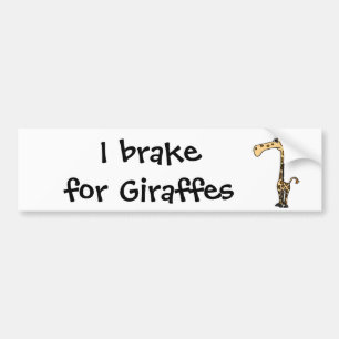 Autocollant De Voiture Le BJ girafe triste drôle