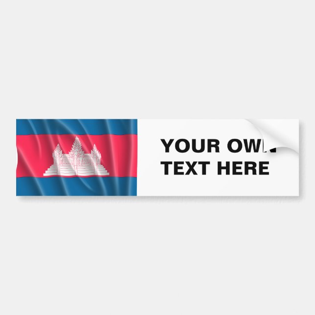 AUTOCOLLANT DE VOITURE LE CAMBODGE (Devant)