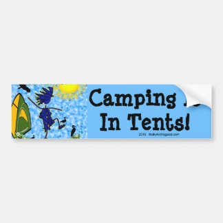 Autocollant De Voiture Le Camping Est Dans Les Tentes
