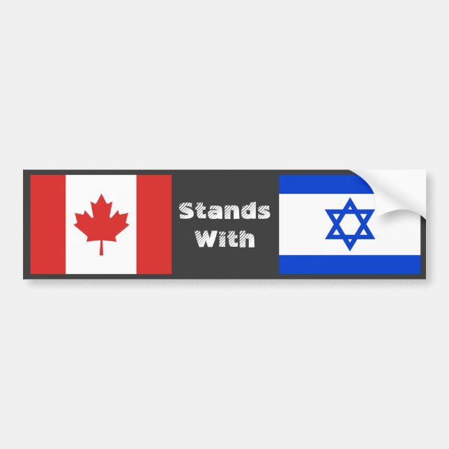 Autocollant De Voiture Le Canada Convient Avec Israël (Devant)