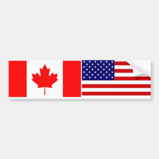 Autocollant De Voiture Le Canada États-Unis
