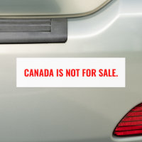 Le Canada n'est pas à vendre texte rouge blanc min