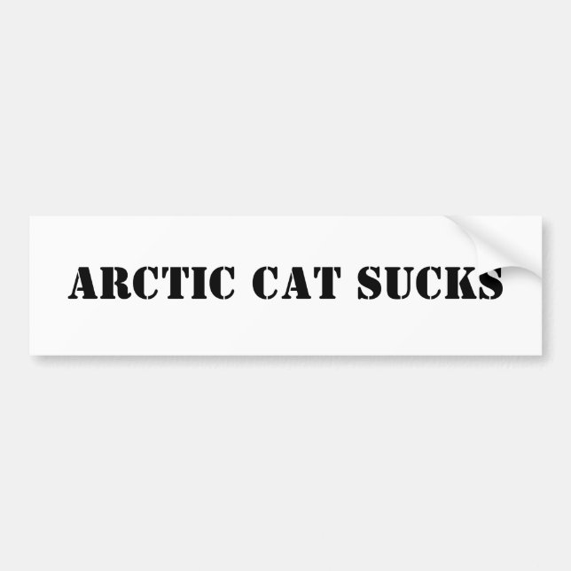 AUTOCOLLANT DE VOITURE LE CAT ARCTIQUE SUCE (Devant)