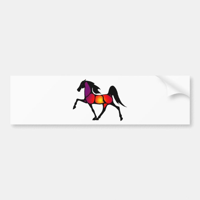 AUTOCOLLANT DE VOITURE LE CHEVAL ÈVE (Devant)