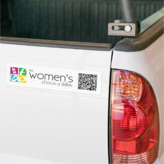 Autocollant De Voiture Le choeur féminin de Dallas Logo QR Code Bumper S