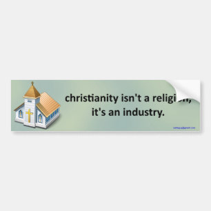 Autocollant De Voiture le christianisme n'est pas une religion…