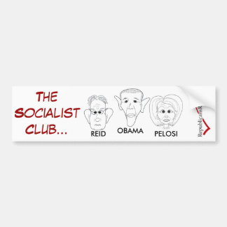 AUTOCOLLANT DE VOITURE LE CLUB SOCIALISTE