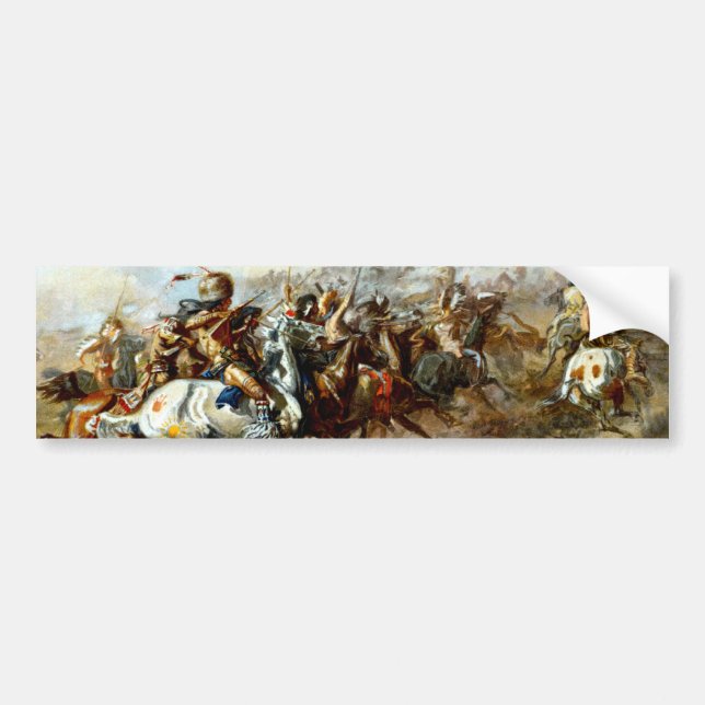 Autocollant De Voiture Le combat de Custer (Devant)