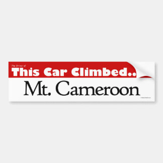Autocollant De Voiture Le conducteur de ce Mt. monté par voiture Cameroun