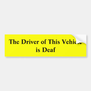 Autocollant De Voiture Le conducteur de ce véhicule est adhésif pour
