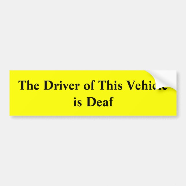 Autocollant De Voiture Le conducteur de ce véhicule est adhésif pour (Devant)