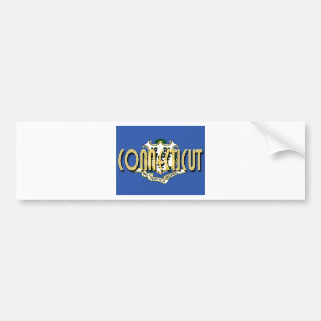 Autocollant De Voiture Le Connecticut (Devant)