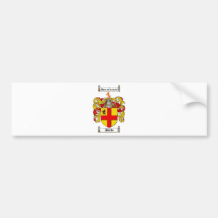 AUTOCOLLANT DE VOITURE LE CREST DE FAMILLE DE BURKE - MANTEAU DE BURKE