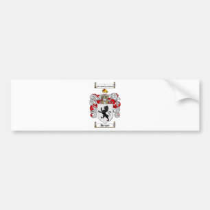 AUTOCOLLANT DE VOITURE LE CREST DE FAMILLE DE HARPISTE - MANTEAU DE