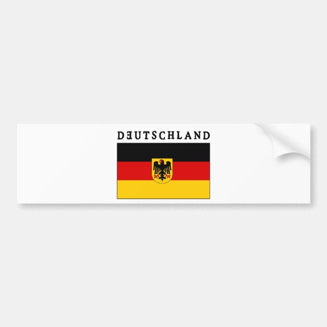 Autocollant De Voiture Le Deutschland Flagge (Devant)