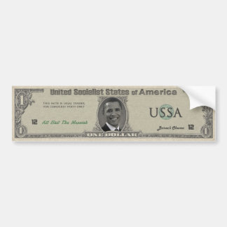 Autocollant De Voiture Le dollar d'Obama