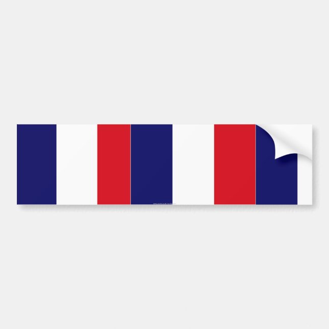 Autocollant De Voiture Le drapeau français colore l'adhésif pour (Devant)