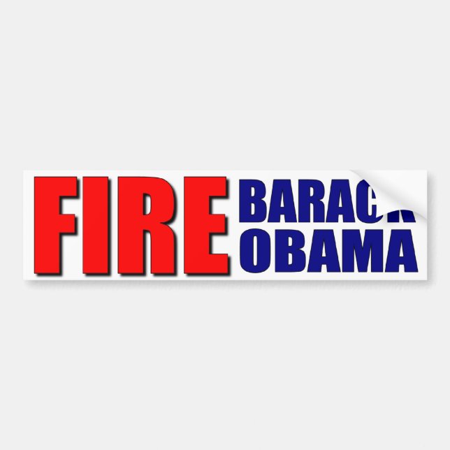 Autocollant De Voiture Le feu Barack Obama (Devant)