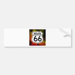 Autocollant De Voiture le feu de bouclier de l'itinéraire 66