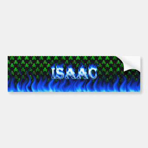 Autocollant De Voiture Le feu d'Isaac et conception bleus d'adhésif pour
