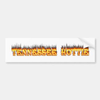Autocollant De Voiture Le feu et flammes de hottie du Tennessee