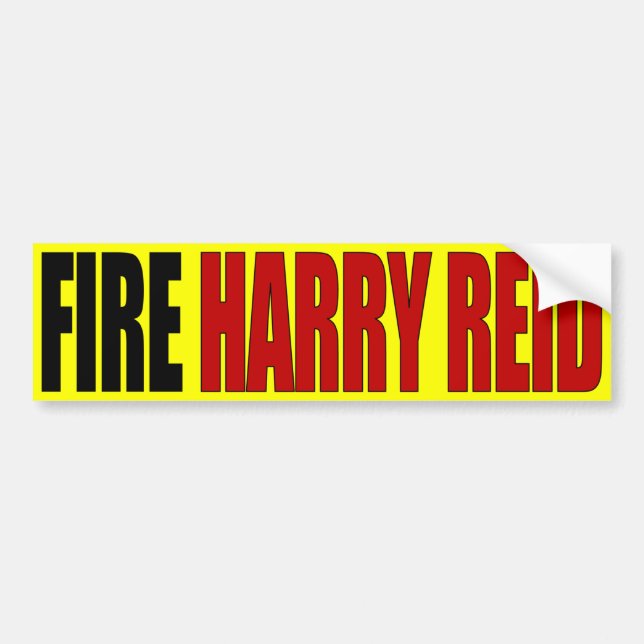 Autocollant De Voiture Le feu Harry Reid - anti Harry Reid (Devant)