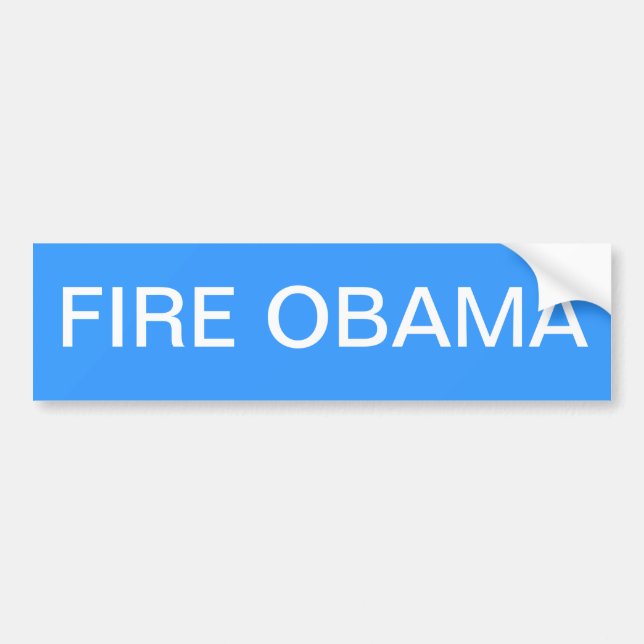 AUTOCOLLANT DE VOITURE LE FEU OBAMA (Devant)