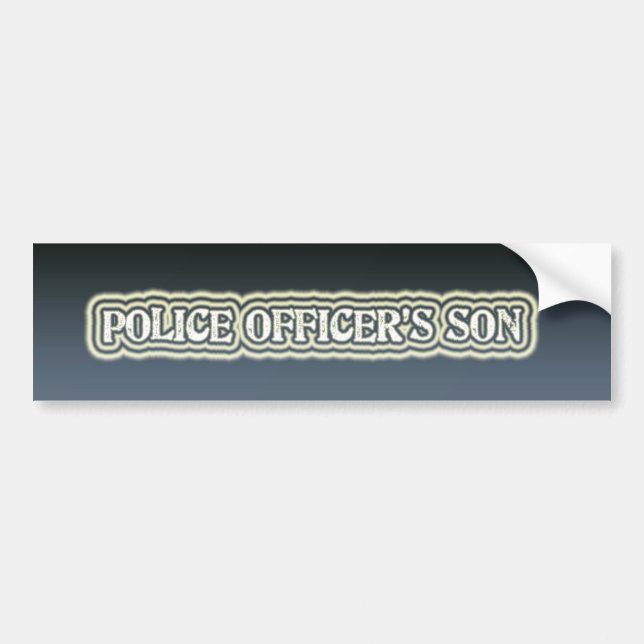 Autocollant De Voiture Le fils du policier (Devant)