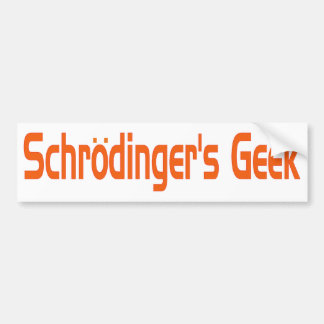 Autocollant De Voiture Le geek de Schrodinger