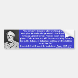 Autocollant De Voiture Le Général Robert E. Lee, Bumber 4