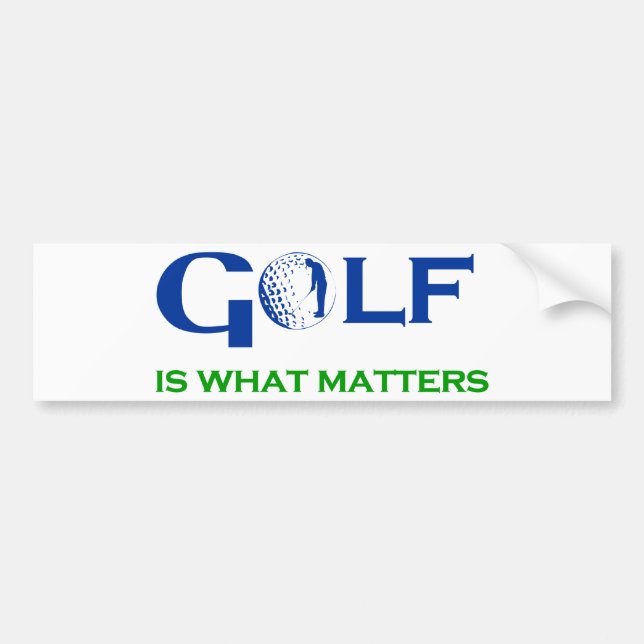 Autocollant De Voiture Le GOLF est ce qui compte (Devant)