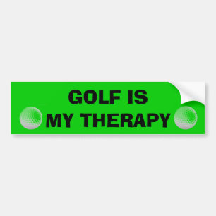 Autocollant De Voiture Le golf est ma thérapie